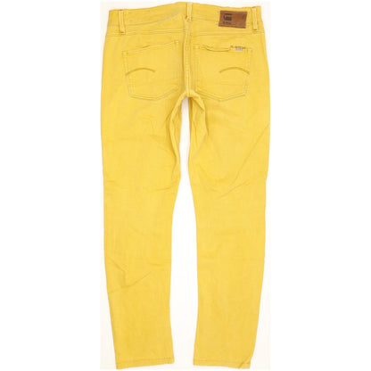 G-Star 3301 Women Yellow Skinny Slim Stretch Jeans W28 L28