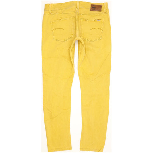 G-Star 3301 Women Yellow Skinny Slim Stretch Jeans W28 L28