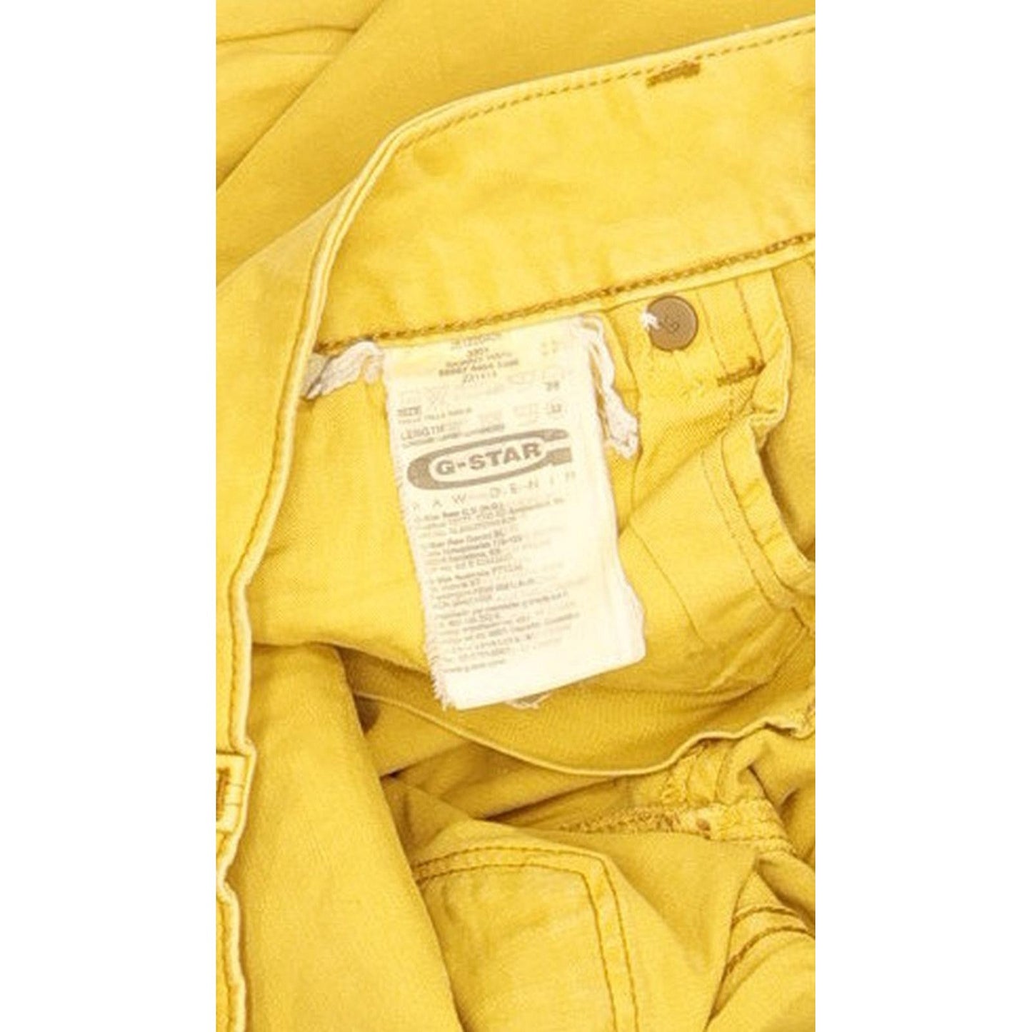 G-Star 3301 Women Yellow Skinny Slim Stretch Jeans W28 L28