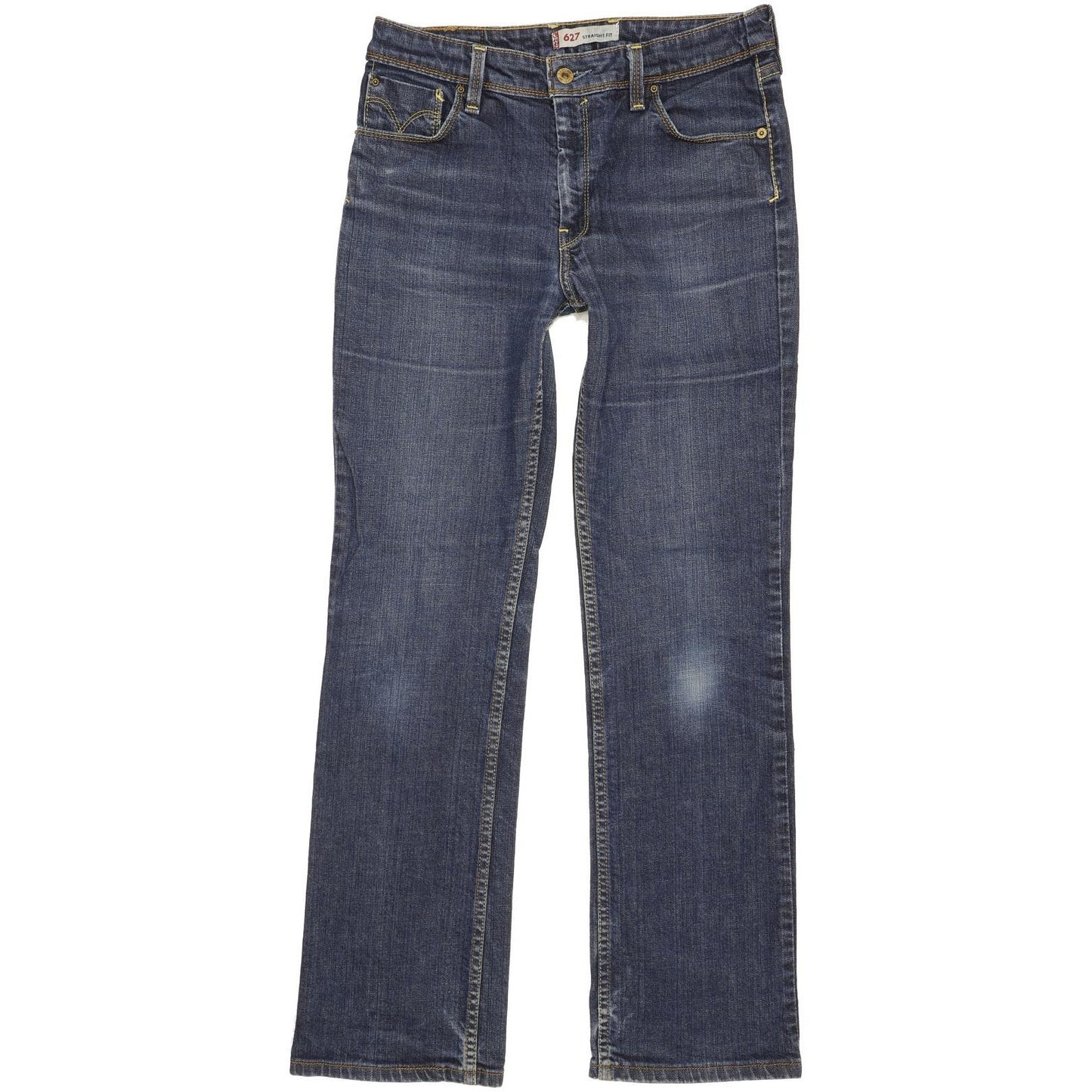 Levi's 627 Women Blue Straight Slim Stretch Jeans W31 L30
