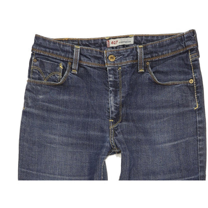 Levi's 627 Women Blue Straight Slim Stretch Jeans W31 L30