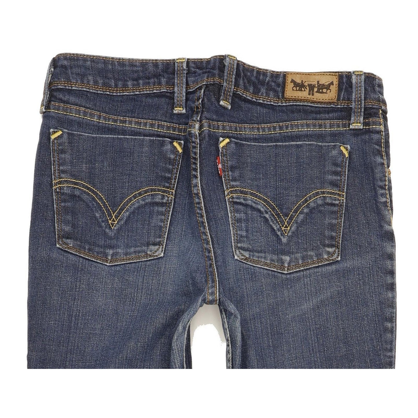 Levi's 627 Women Blue Straight Slim Stretch Jeans W31 L30