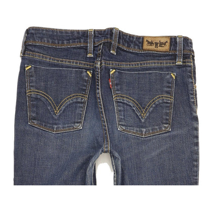 Levi's 627 Women Blue Straight Slim Stretch Jeans W31 L30