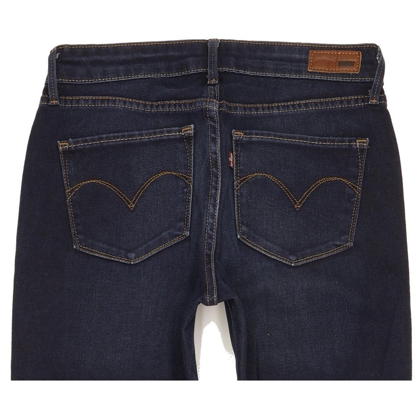 Levi's Demi Curve Women Navy Straight Classic Stretch Jeans W27 L30
