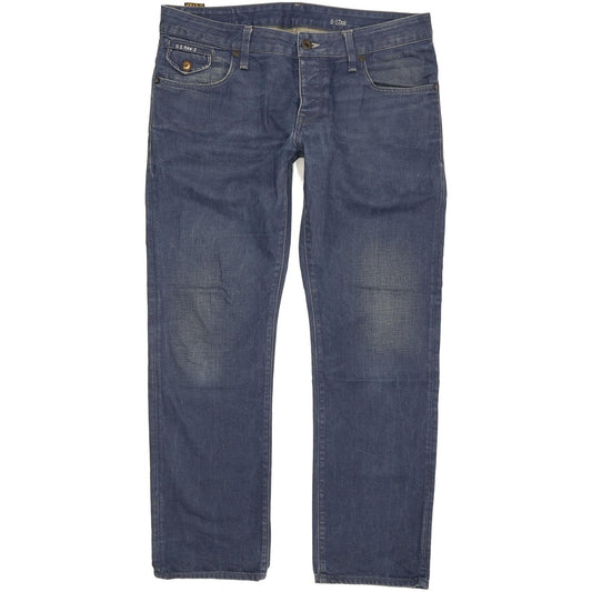 G-Star Morris Low Men Blue Straight Slim Jeans W34 L29