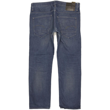 G-Star Morris Low Men Blue Straight Slim Jeans W34 L29
