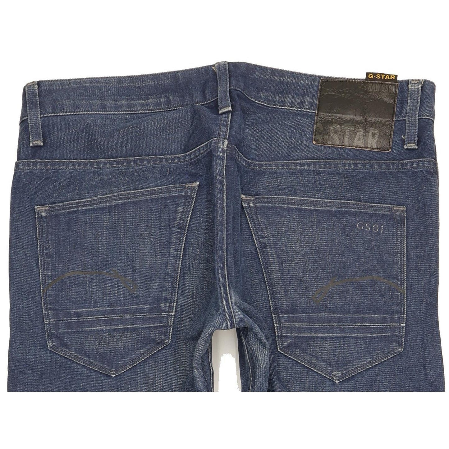 G-Star Morris Low Men Blue Straight Slim Jeans W34 L29