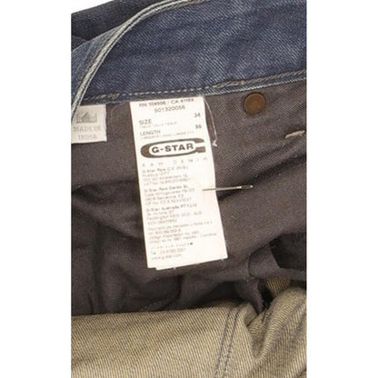 G-Star Morris Low Men Blue Straight Slim Jeans W34 L29