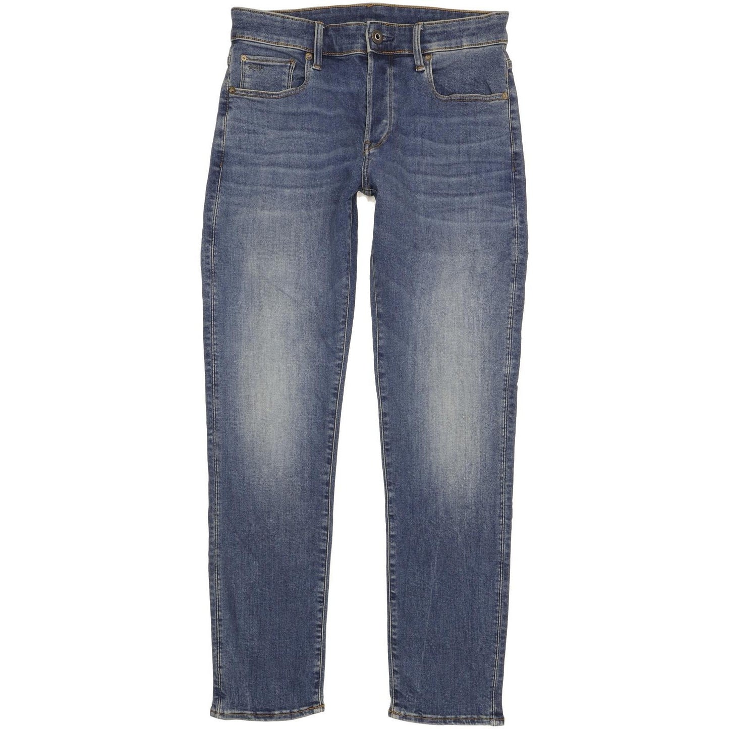 G-Star 3301 Men Blue Straight Slim Stretch Jeans W30 L31
