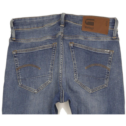 G-Star 3301 Men Blue Straight Slim Stretch Jeans W30 L31