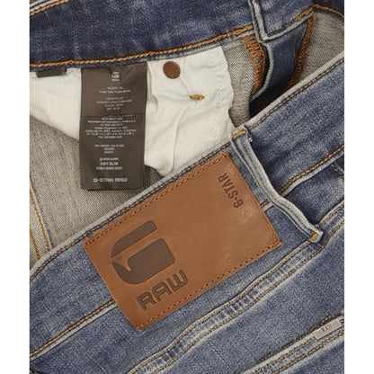G-Star 3301 Men Blue Straight Slim Stretch Jeans W30 L31