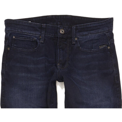 G-Star Revend Men Navy Skinny Slim Stretch Jeans W32 L34