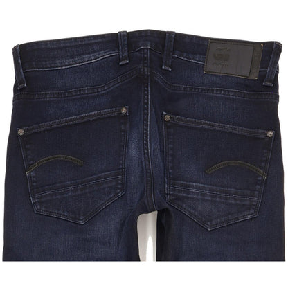 G-Star Revend Men Navy Skinny Slim Stretch Jeans W32 L34