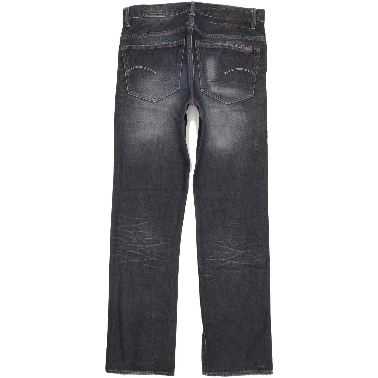 G-Star 3301 Men Navy Straight Regular Jeans W33 L33