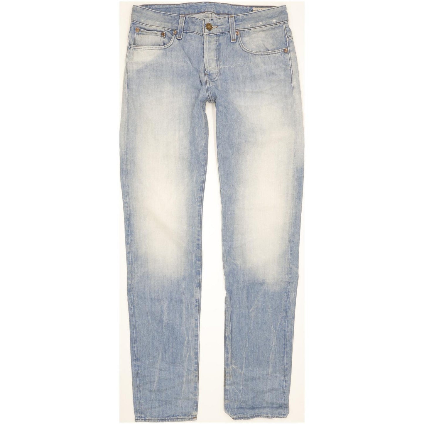 G-Star 3301 Low Men Blue Tapered Slim Jeans W33 L35