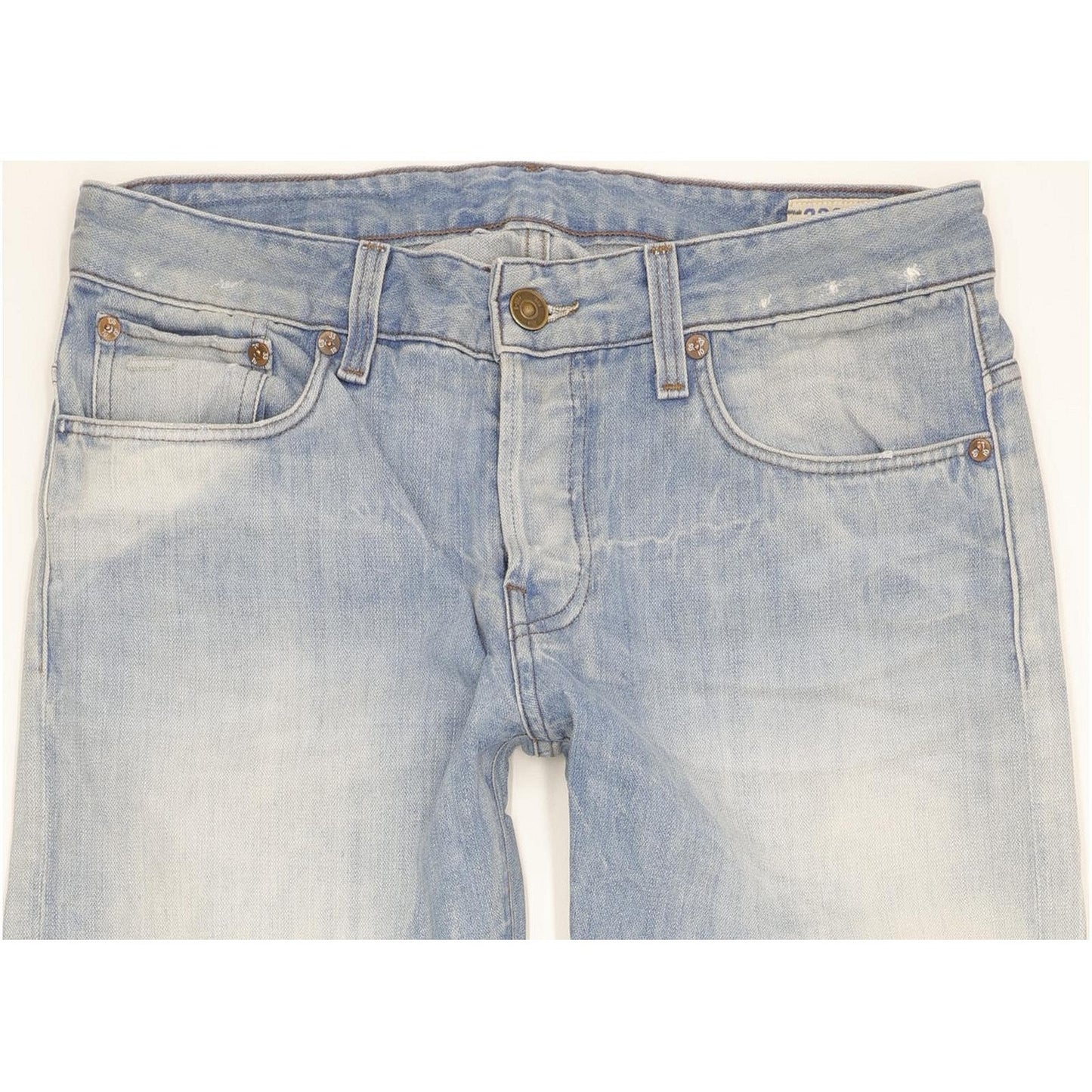 G-Star 3301 Low Men Blue Tapered Slim Jeans W33 L35
