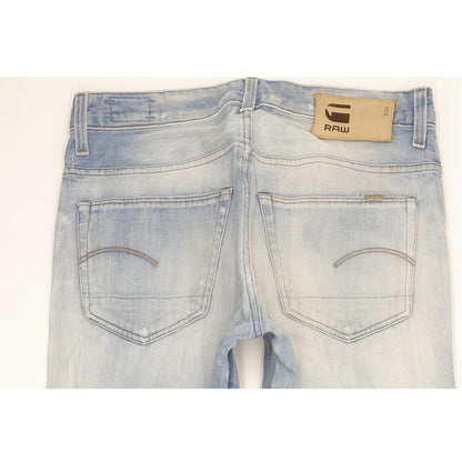 G-Star 3301 Low Men Blue Tapered Slim Jeans W33 L35