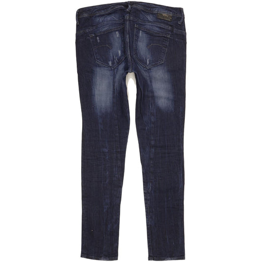 G-Star Midge Sculpted Women Navy Skinny Slim Stretch Jeans W31 L30