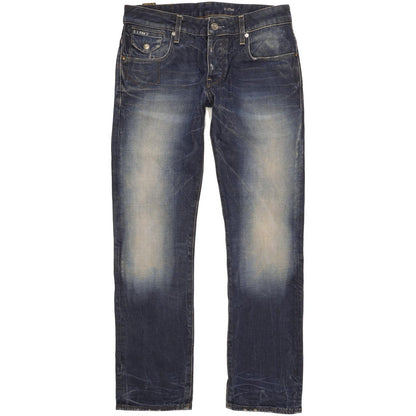 G-Star Morris Low Men Blue Straight Slim Jeans W32 L32