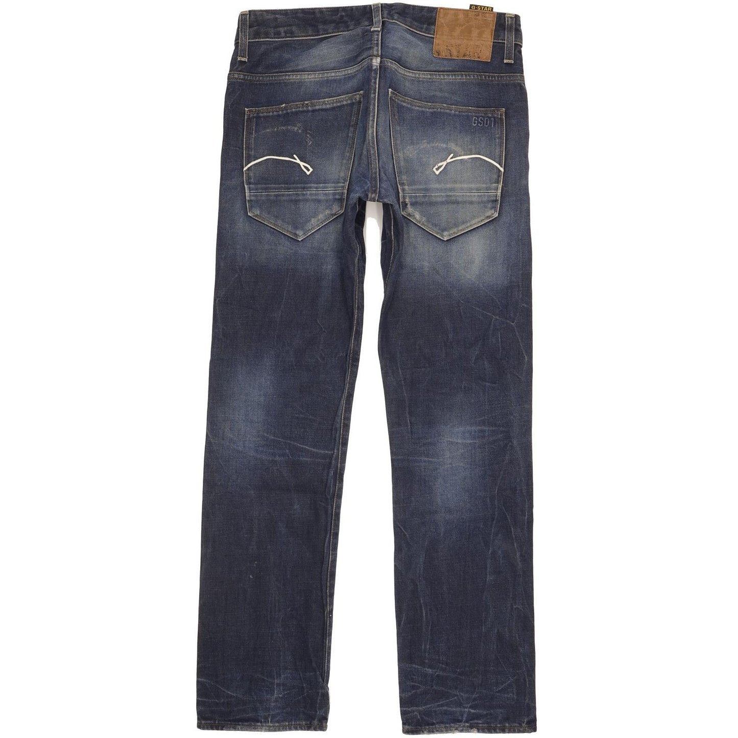 G-Star Morris Low Men Blue Straight Slim Jeans W32 L32