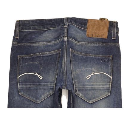 G-Star Morris Low Men Blue Straight Slim Jeans W32 L32