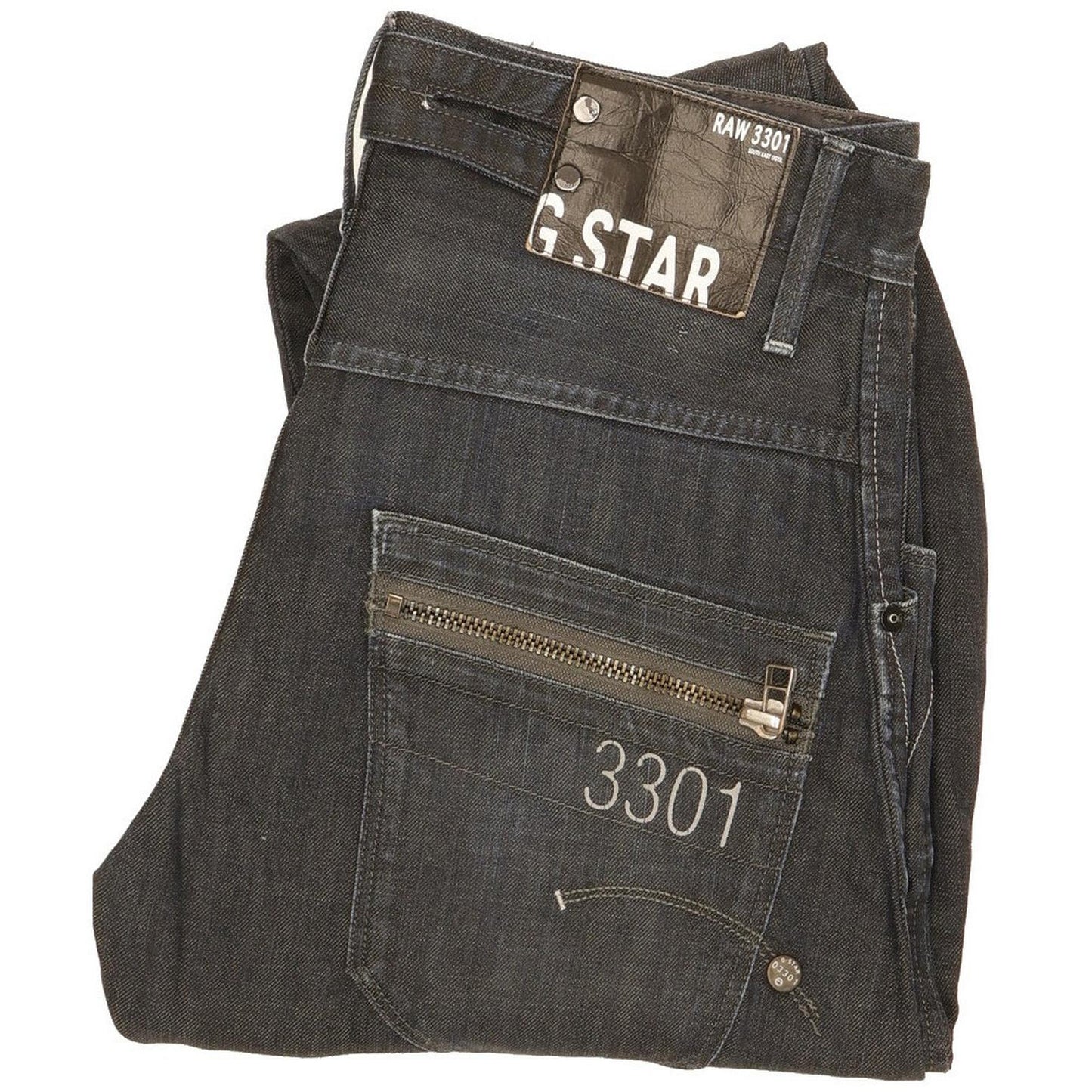 G-Star Men Navy Straight Regular Jeans W31 L31