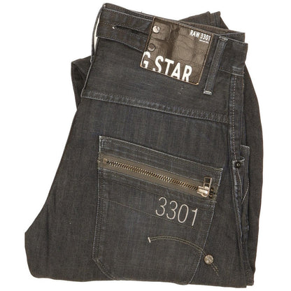 G-Star Men Navy Straight Regular Jeans W31 L31