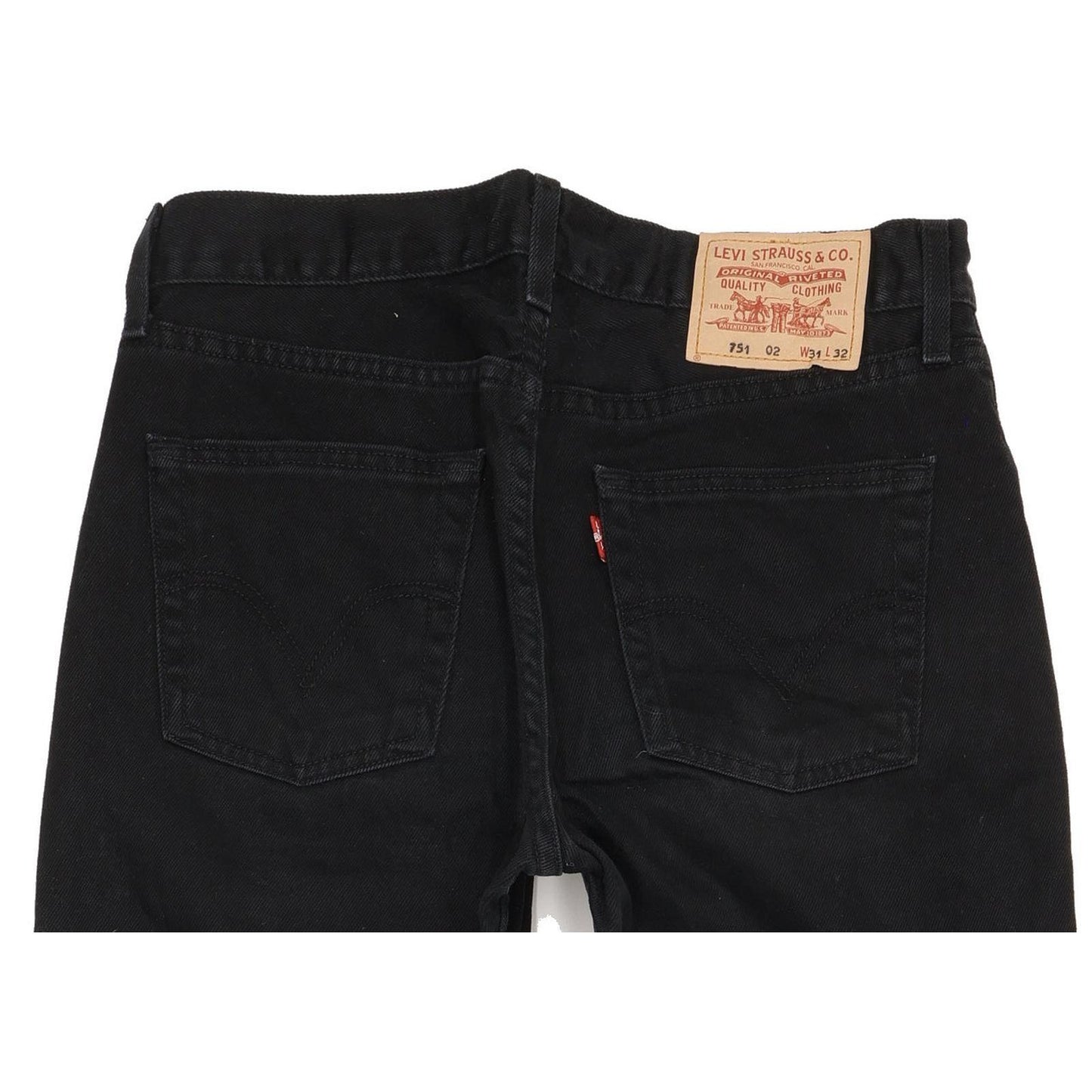 Levi's 751 Men Black Straight Regular Jeans W31 L32