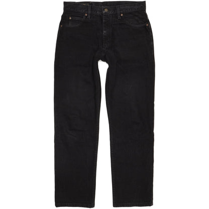 Lee Portland Men Black Straight Regular Jeans W34 L31