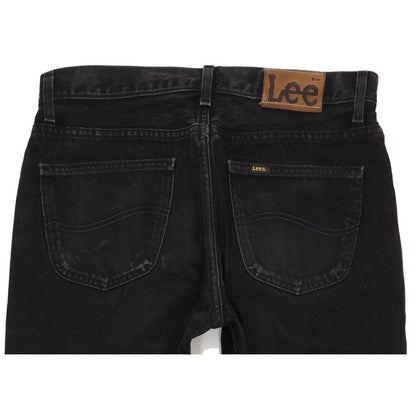 Lee Portland Men Black Straight Regular Jeans W34 L31