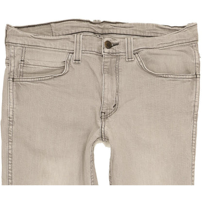Levi's 511 Men Grey Straight Slim Stretch Jeans W32 L31