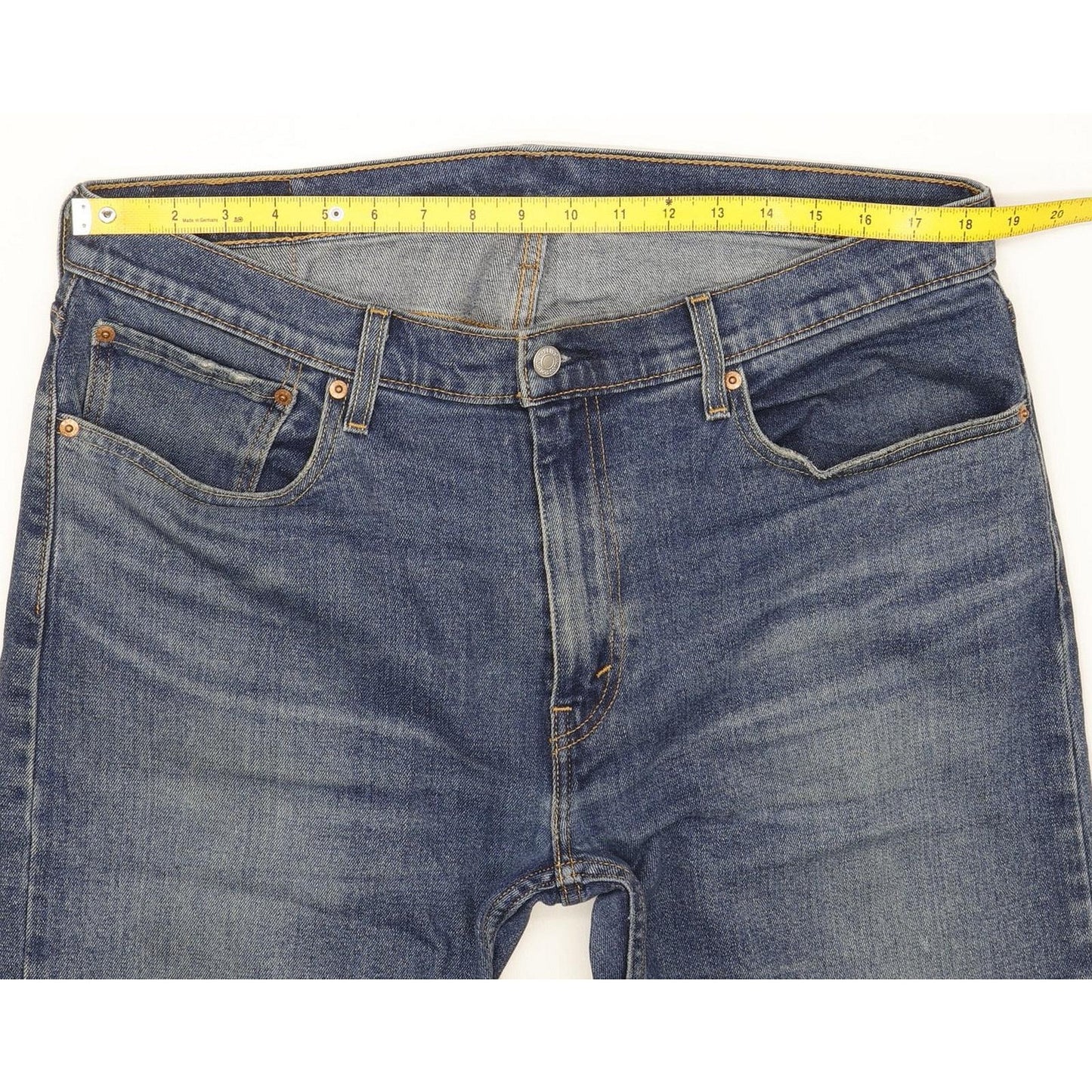 Levi's 512 Blue Tapered Slim Stretch Jeans High Waisted W37 L33