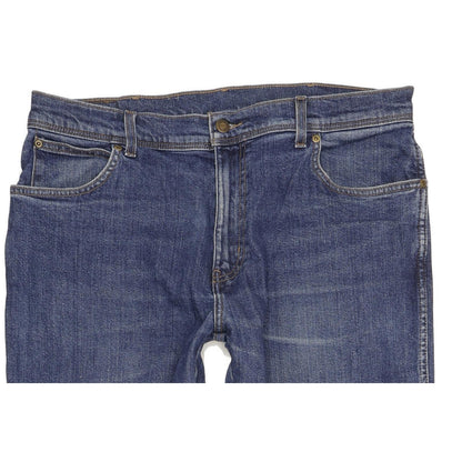 Wrangler Durable Quality Men Blue Straight Regular Stretch Jeans W36 L32