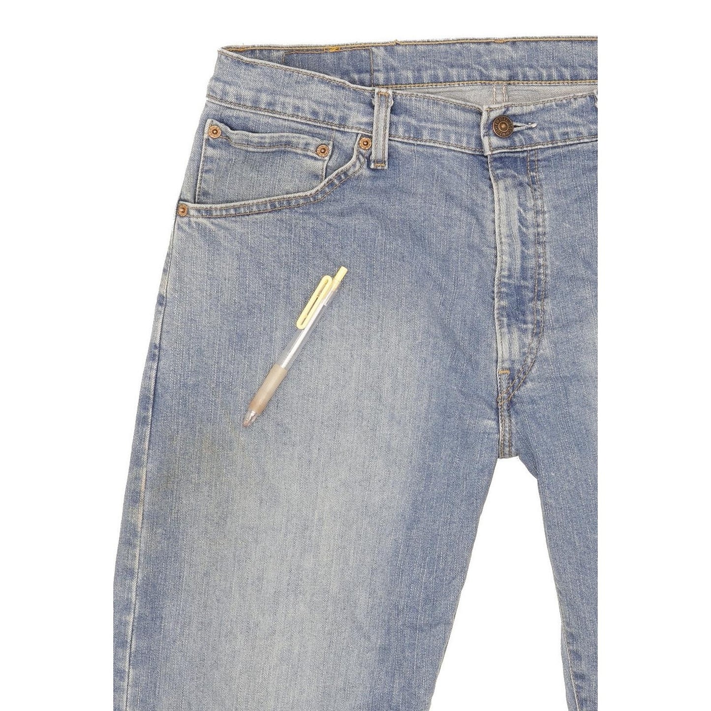 Levi's 521 Men Blue Straight Regular Stretch Jeans W36 L32