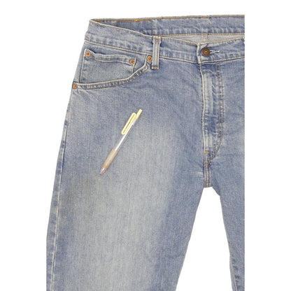 Levi's 521 Men Blue Straight Regular Stretch Jeans W36 L32