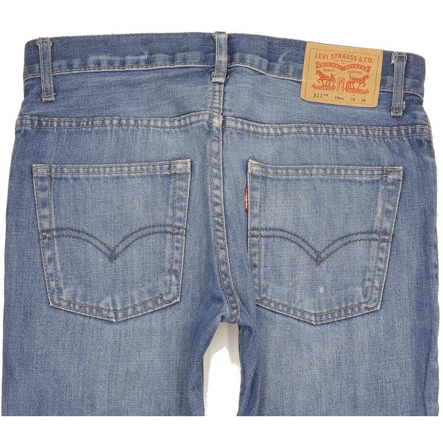 Levi's 511 Men Blue Straight Slim Jeans W28 L28