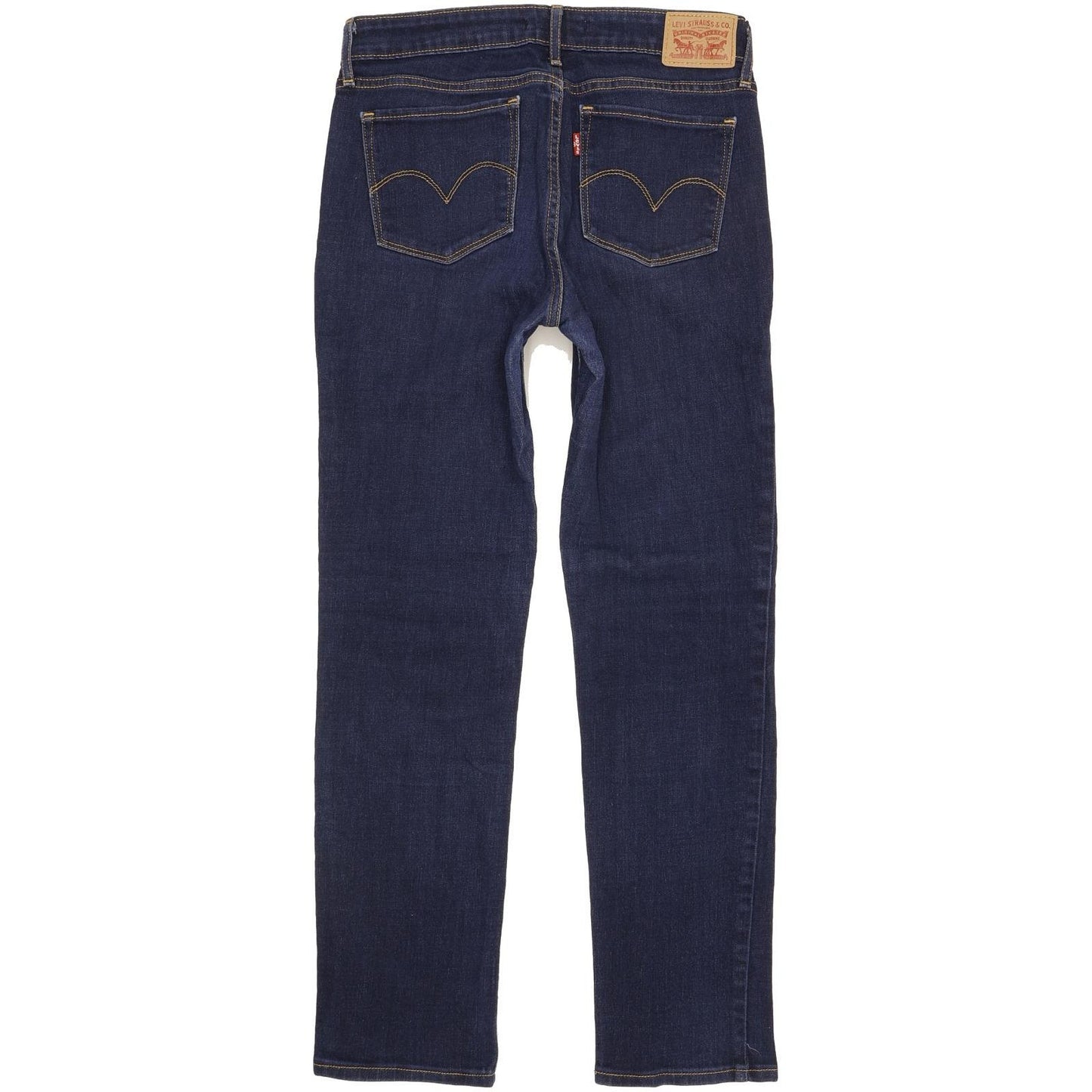 Levi's 712 Women Navy Straight Slim Stretch Jeans W28 L29