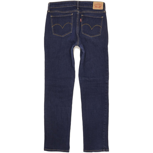 Levi's 712 Women Navy Straight Slim Stretch Jeans W28 L29