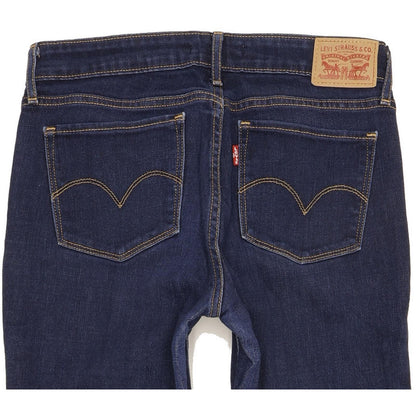 Levi's 712 Women Navy Straight Slim Stretch Jeans W28 L29