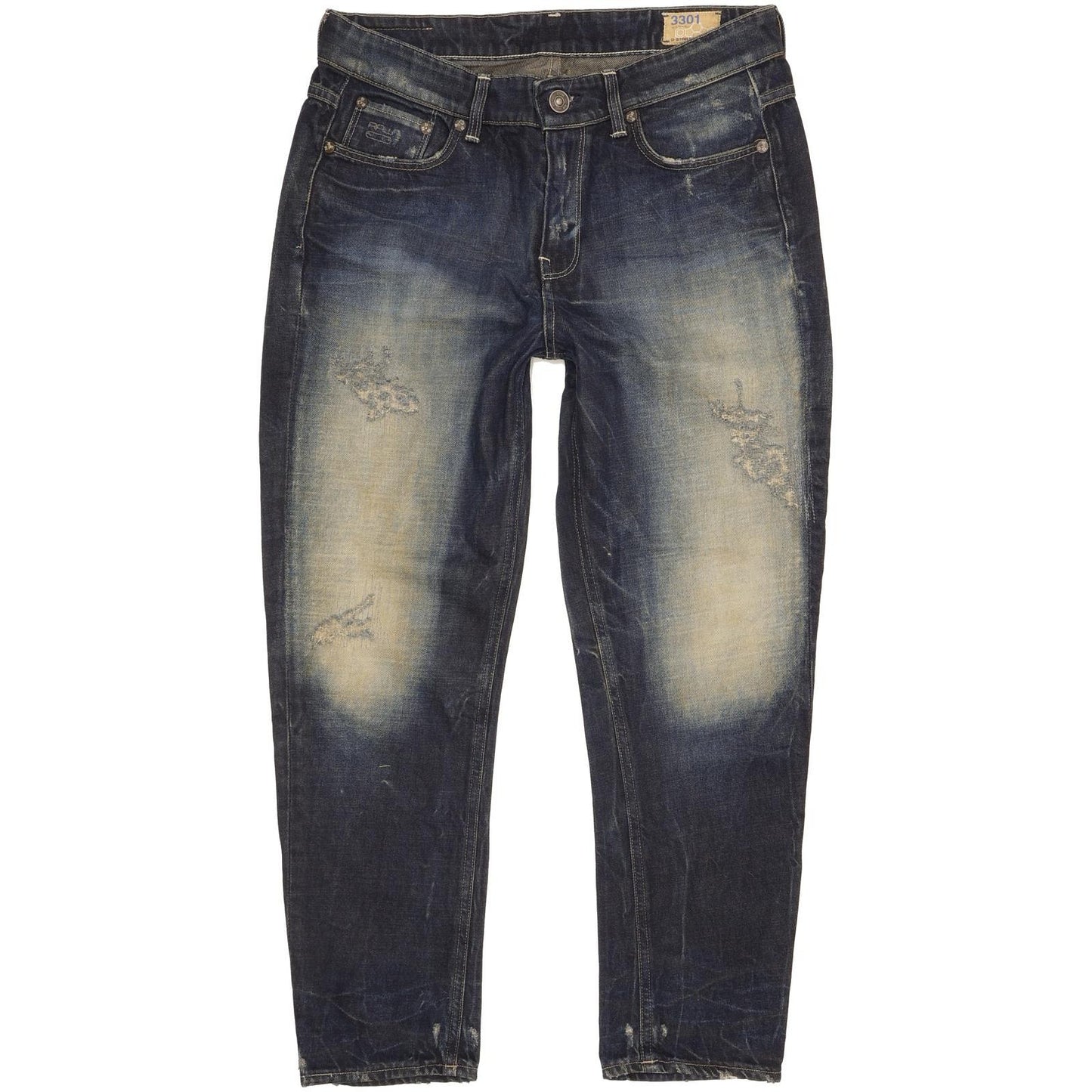 G-Star Women Navy Tapered Relaxed Jeans W29 L30