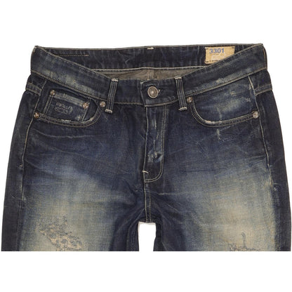 G-Star Women Navy Tapered Relaxed Jeans W29 L30