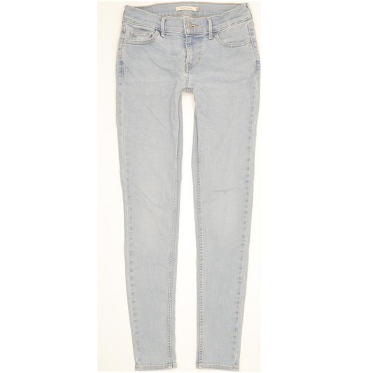 Levi's 710 Super Women Blue Skinny Slim Stretch Jeans W26 L30