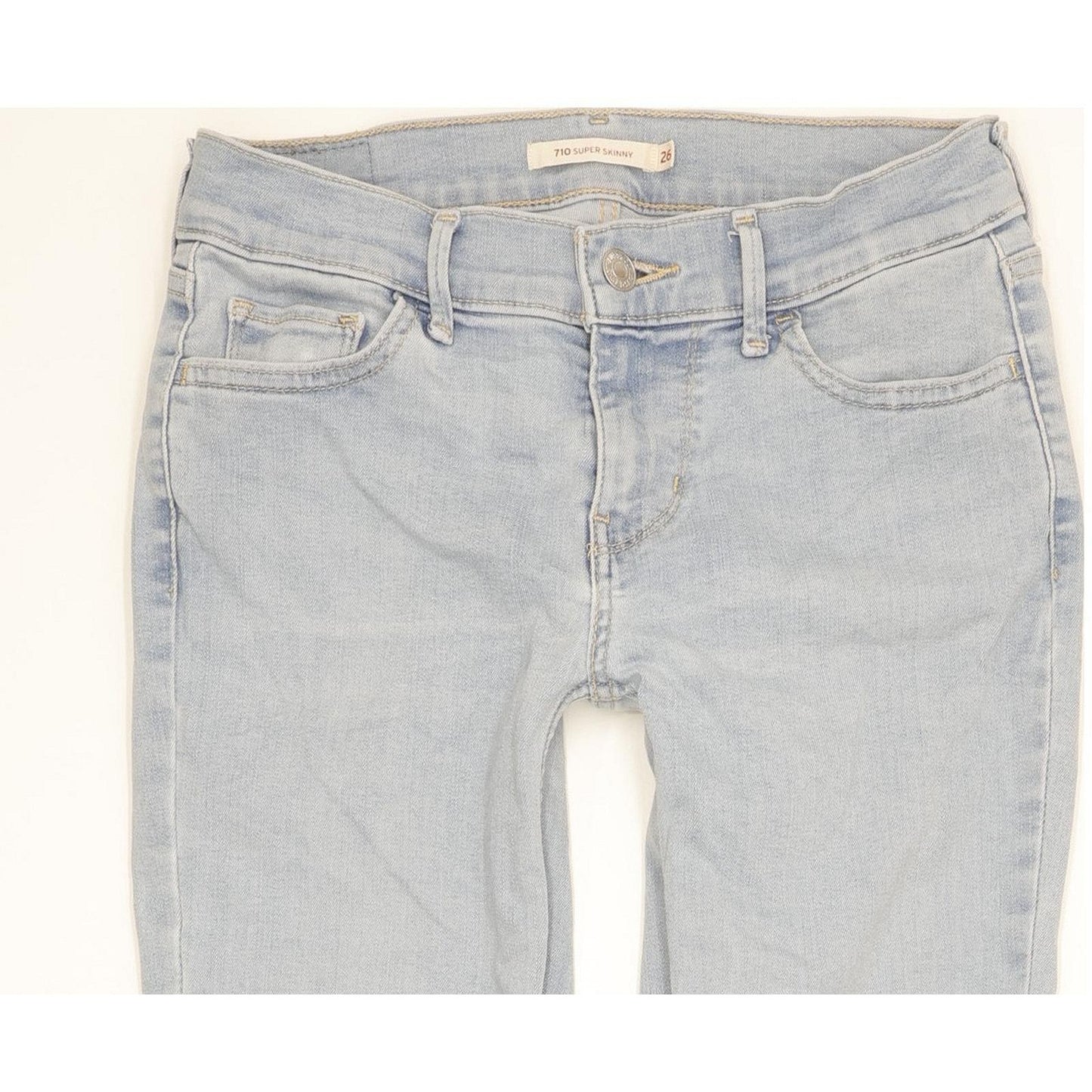 Levi's 710 Super Women Blue Skinny Slim Stretch Jeans W26 L30