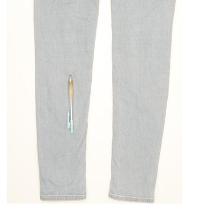 Levi's 710 Super Women Blue Skinny Slim Stretch Jeans W26 L30
