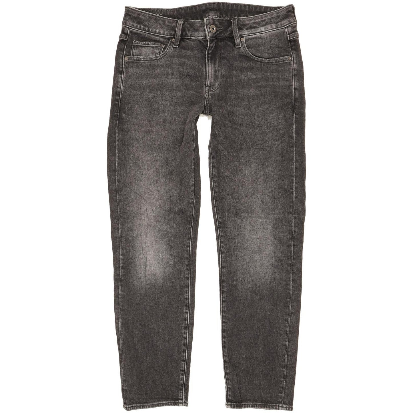 G-Star Kate Women Charcoal Tapered Loose Boyfriend Stretch Jeans W26 L30