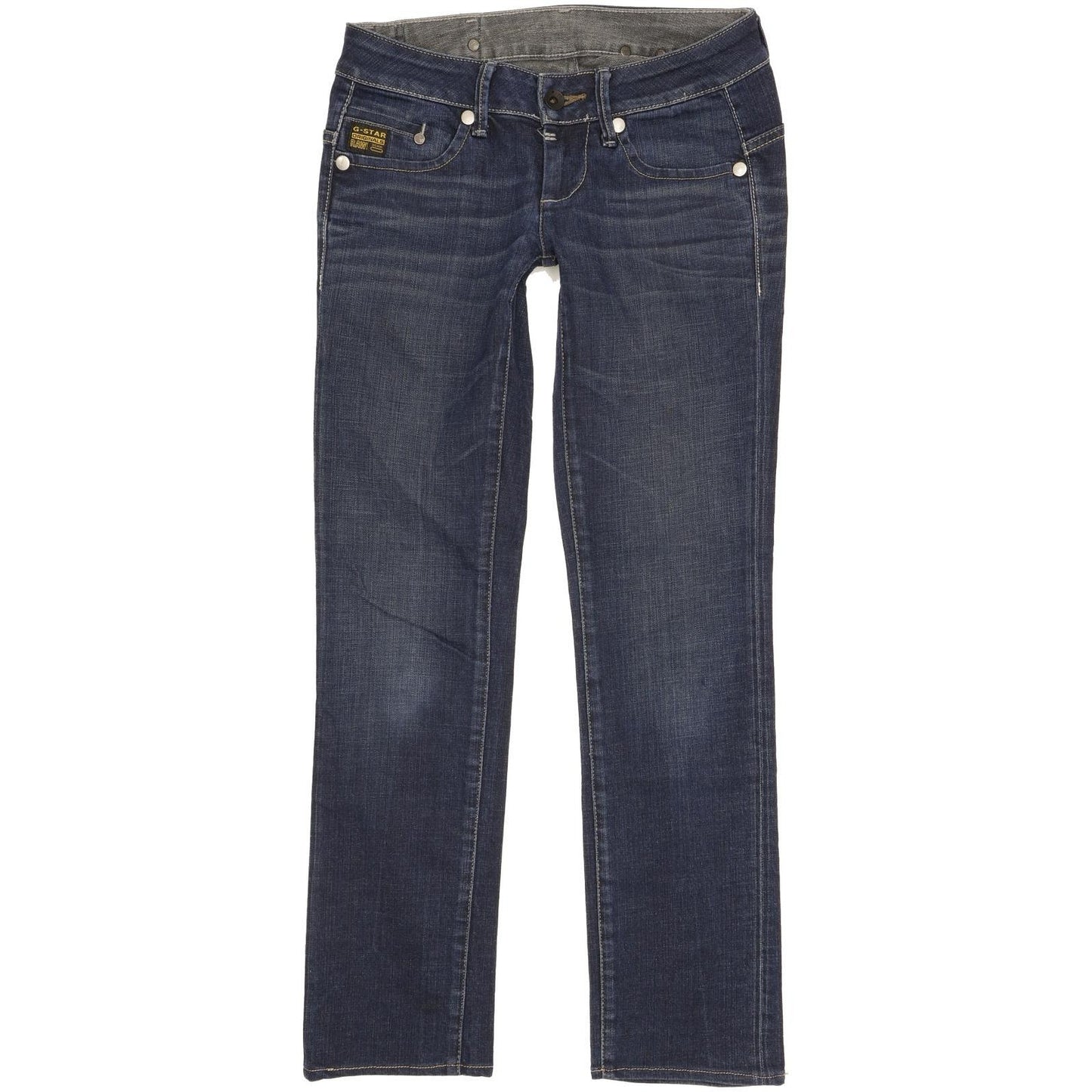 G-Star Midge Women Blue Straight Slim Stretch Jeans W26 L29