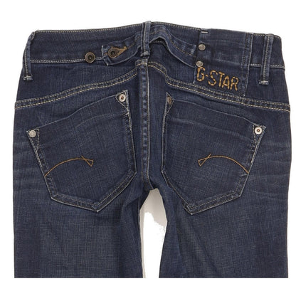 G-Star Midge Women Blue Straight Slim Stretch Jeans W26 L29