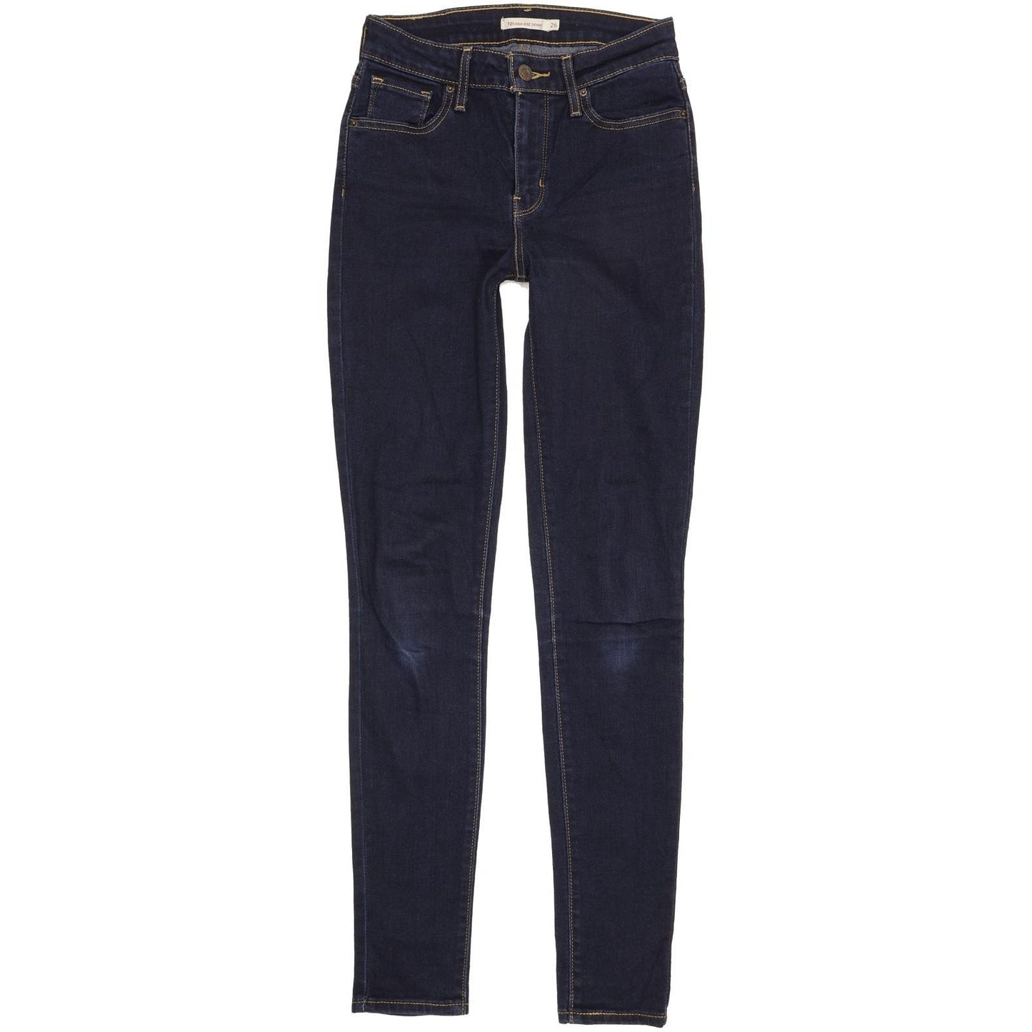 Levi's 721 Women Navy Skinny Slim Stretch Jeans W26 L32