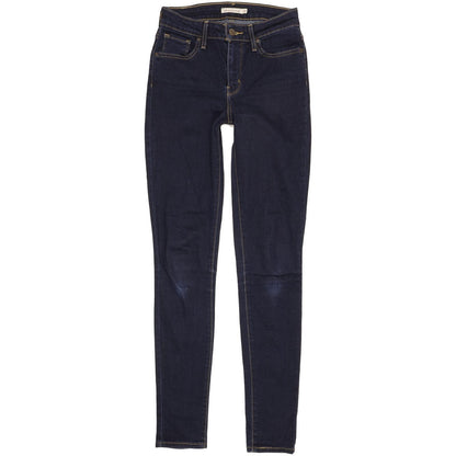 Levi's 721 Women Navy Skinny Slim Stretch Jeans W26 L32