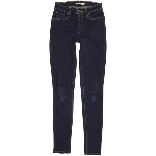 Levi's 721 Women Navy Skinny Slim Stretch Jeans W26 L32